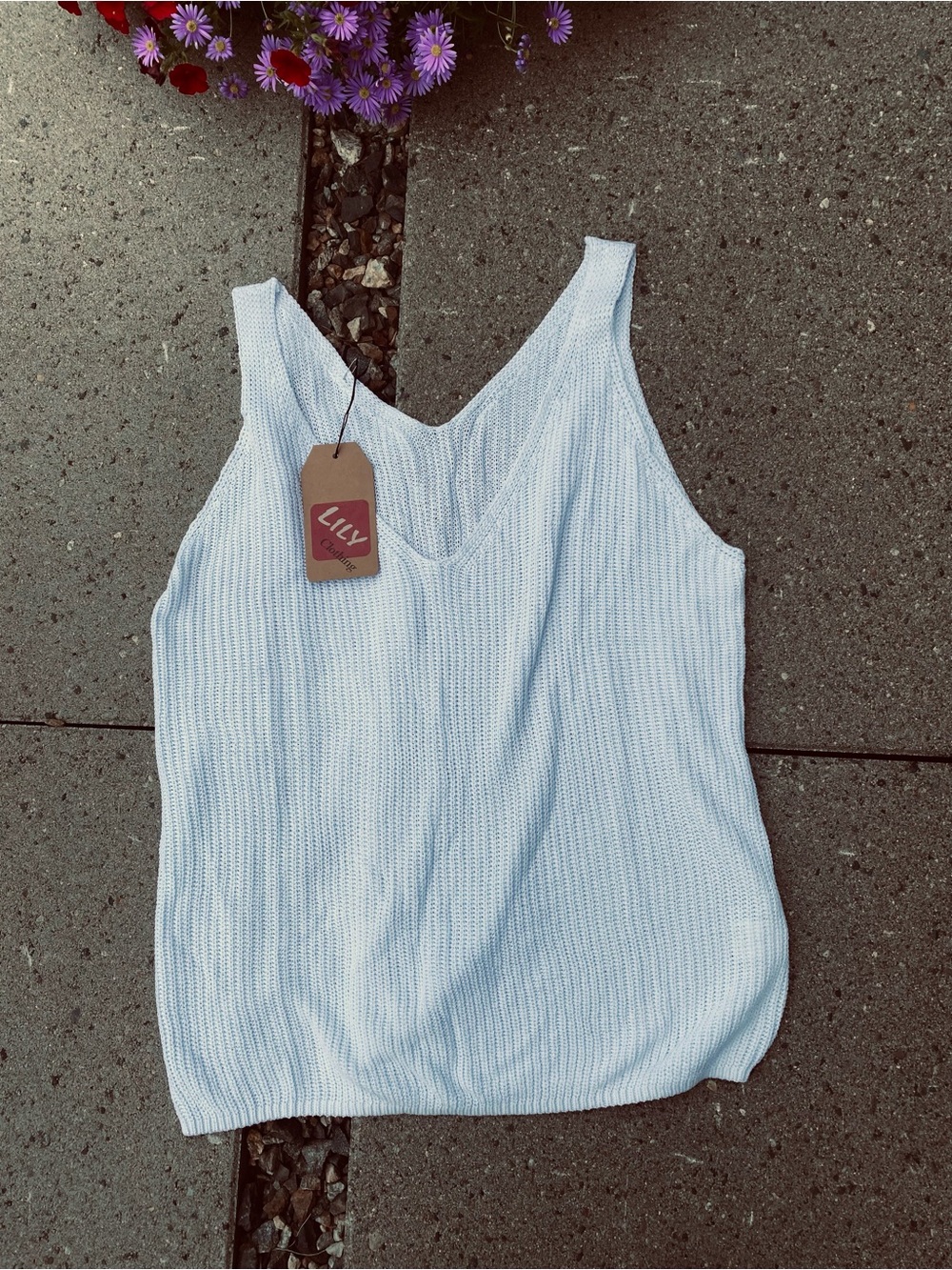 Lily Knit V-Neck Tank Top